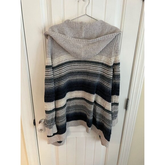 L.L. Bean Women's Hooded Cardigan Sweater Merino Wool Blend Sz Medium‎ - Picture 5 of 5